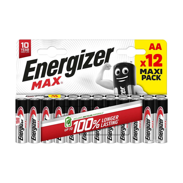 Energizer Max AA Batteries (LR6) - 12 Pack retail pack