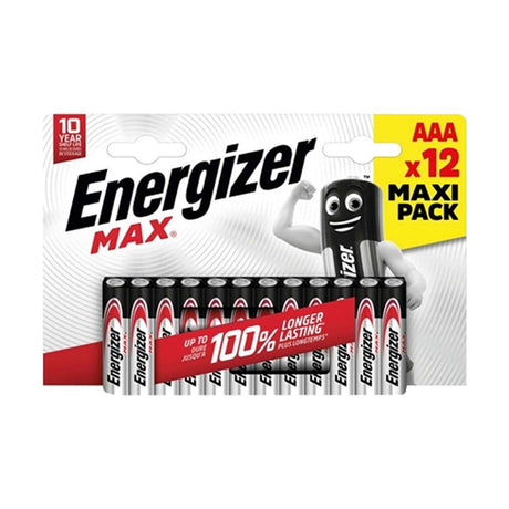Energizer Max AAA Batteries (LR03) - 12 Pack retail pack