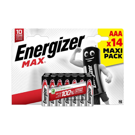 Energizer Max AAA Batteries (LR03) - 14 Pack retail pack