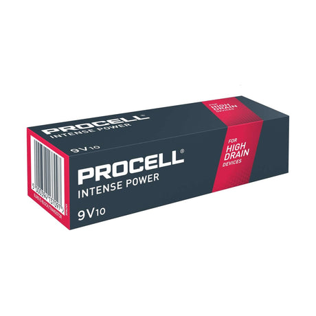 Duracell Procell Intense 9V Batteries (6LR61) - 10 Pack retail pack