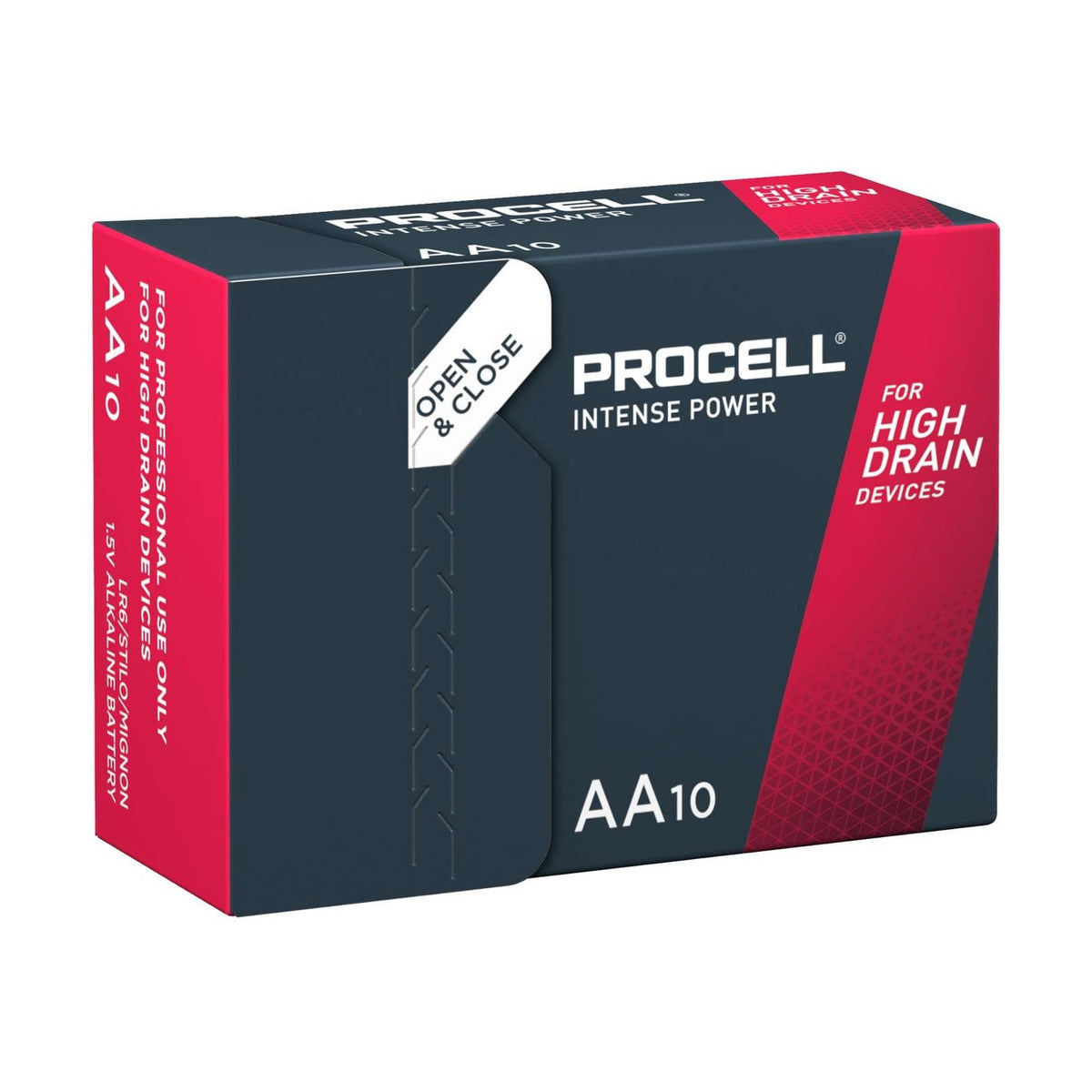 Duracell Procell Intense AA Batteries (LR6) - 10 Pack retail pack