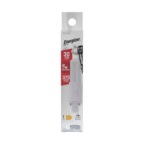G23 LED PLS Bulb 3W 370lm Non-Dimmable - Cool White 4000K retail pack