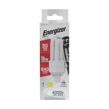 GX24d LED PLT Bulb 6W 840lm Non-Dimmable - Cool White 4000K retail pack
