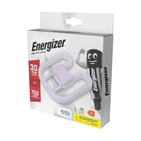 GR10q LED 2D Bulb 7W 750lm Non-Dimmable - Cool White 4000K retail pack