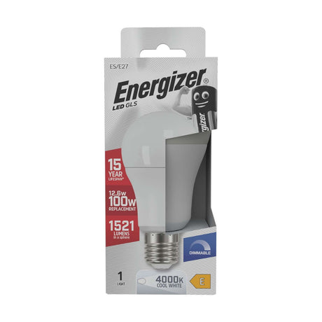 LED GLS Bulb E27 (ES) 1521lm 12.6W Dimmable - Cool White 4000K retail pack