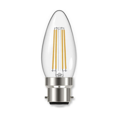 B22 (BC) LED Candle Bulb 5W 550lm Dimmable - Cool White 4000K
