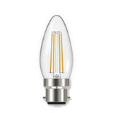 Energizer 5W Dimmable LED Candle Filament Bulb - Cold White, B22, 4000K