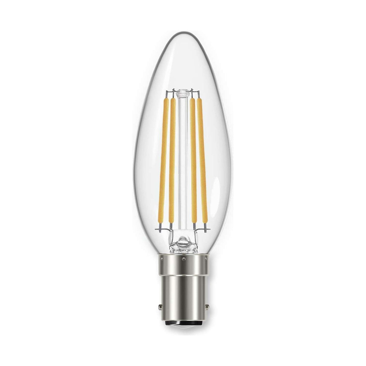 LED Filament Candle 5W B15 SBC 550lm 4000K Dimmable