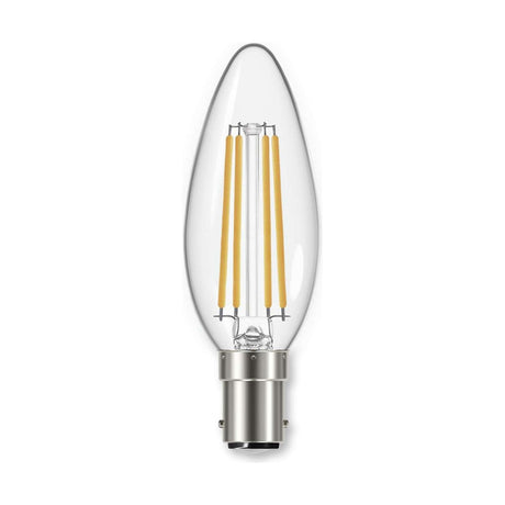 LED Filament Candle 5W B15 SBC 550lm 4000K Dimmable