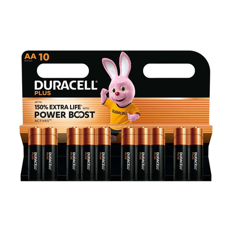 Duracell Plus AA Batteries (MN1500) - 10 Pack retail pack