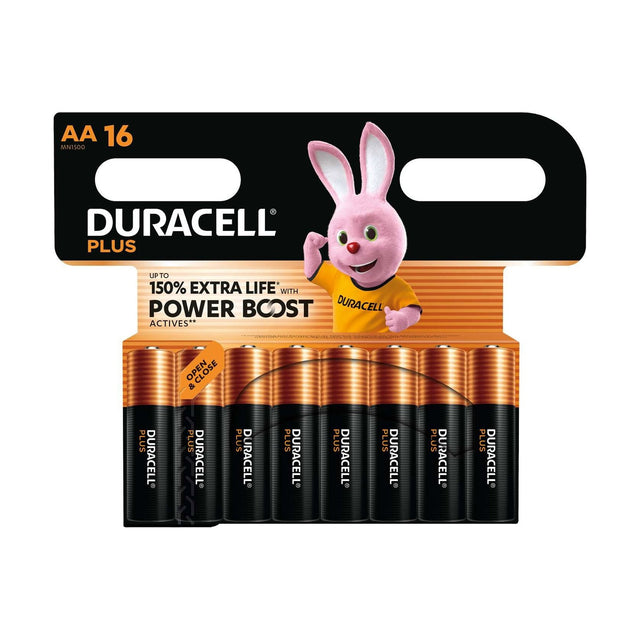 Duracell Plus AA Batteries (MN1500) - 16 Pack retail pack