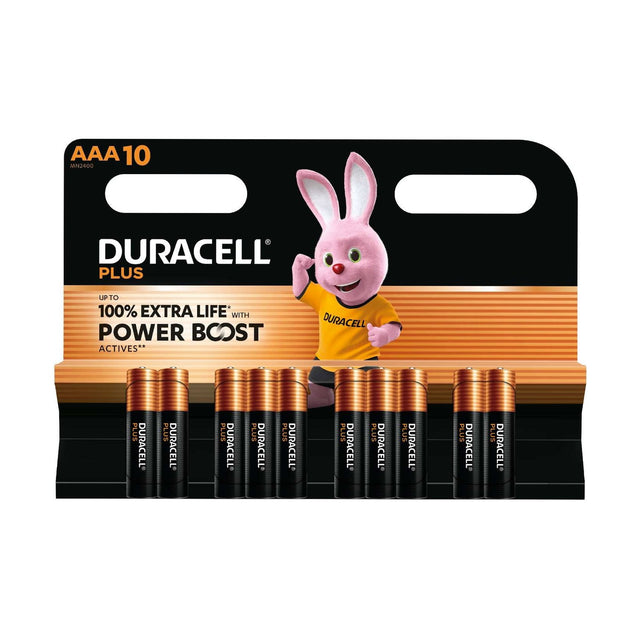 Duracell Plus Power AAA Batteries (LR03) - 10 Pack retail pack