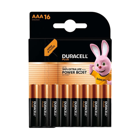 Duracell Plus Power AAA Batteries (MN2400) - 16 Pack retail pack