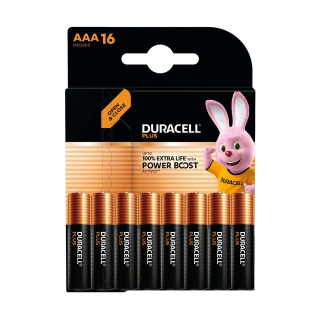 Duracell Plus Power AAA Batteries (MN2400) - 16 Pack retail pack