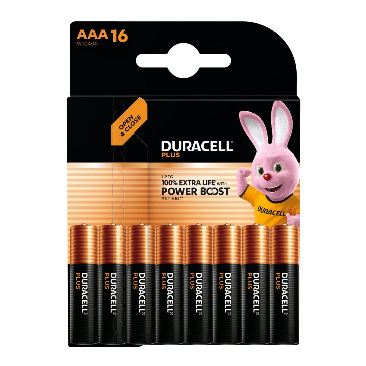 Duracell Plus Power AAA LR03 Alkaline Batteries (16 Pack)