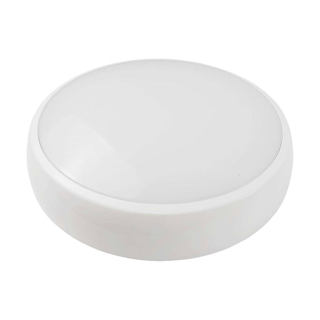 CCT Adjustable Microwave Sensor Emergency LED Bulkhead - White
