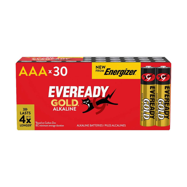 Eveready Gold AAA Batteries (LR03) - 30 Pack