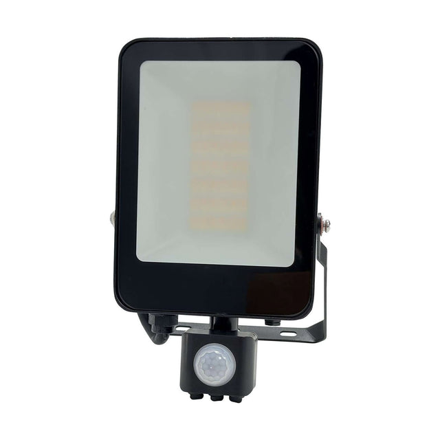 30W IP65 CCT Adjustable PIR Sensor Floodlight - Black