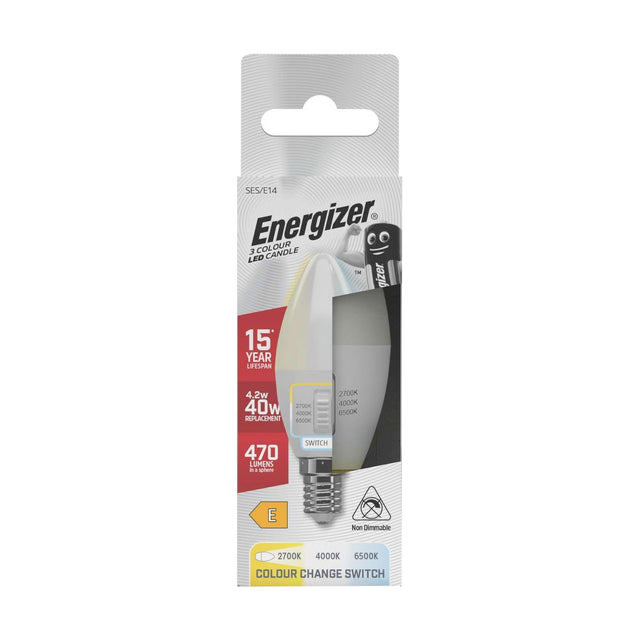 E14 (SES) LED Candle Bulb 4.2W 470lm - Warm White 2700K