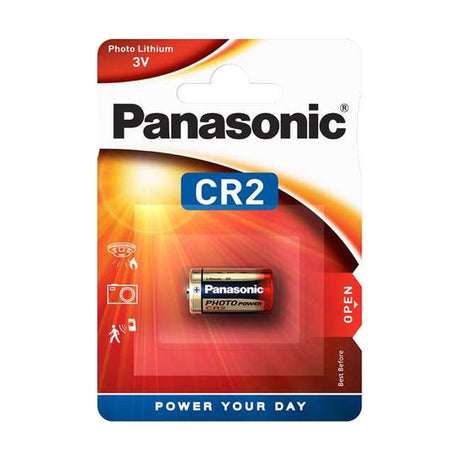 Panasonic CR2 Lithium Batteries (CR2) retail pack