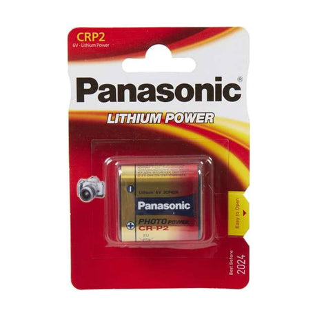 Panasonic 6V Lithium Battery (CR-P2) retail pack