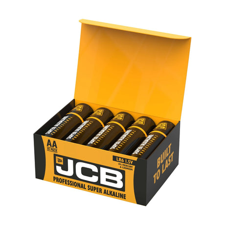 JCB Industrial AA Batteries (LR6) - 10 Pack retail pack