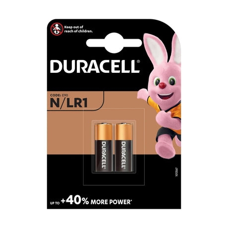 Duracell N Batteries (LR1) - 2 Pack retail pack