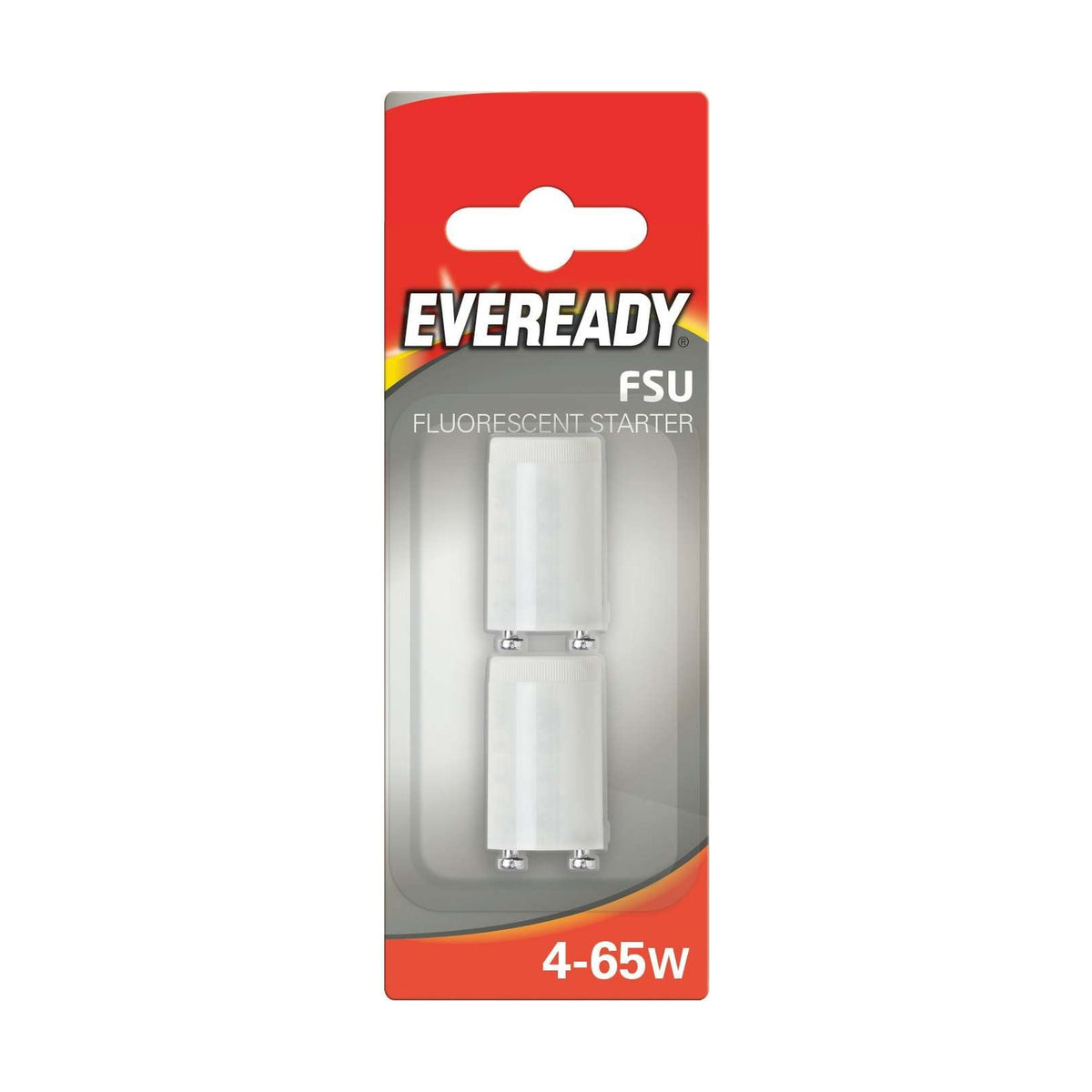 4-65W FSU Fluorescent Starter, 2 Pack, Blister Card retail pack