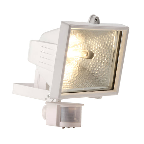 Powermaster Outdoor 400W  Halogen PIR Floodlight - White