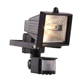 PowerMaster Outdoor 150W Halogen PIR Floodlight - Black