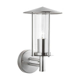 IP44 Outdoor Tube Wall Lantern - Stainless Steel