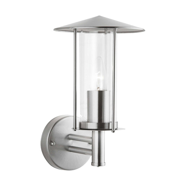 IP44 Outdoor Tube Wall Lantern - Stainless Steel