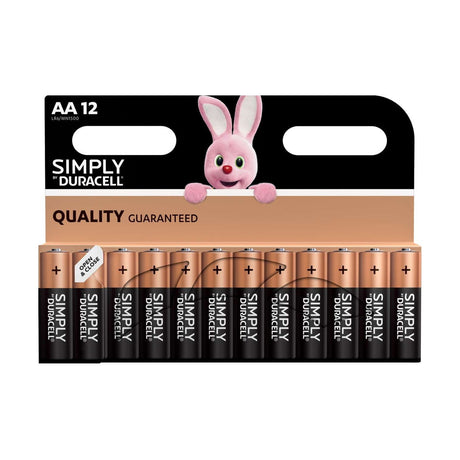 Duracell Simply AA Batteries (LR6) - 12 Pack retail pack