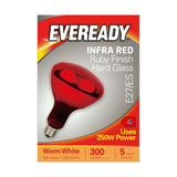 E27 (ES) Infra Red Heater Bulb 250W 300lm - Warm White 1250K retail pack
