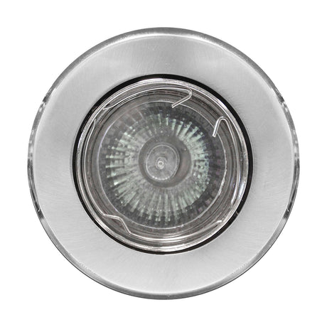 Indoor 3 Pack Tilt Downlights - Brushed Chrome
