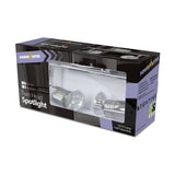 Twin Head GU10 Spotlight Bar - Brushed Chrome