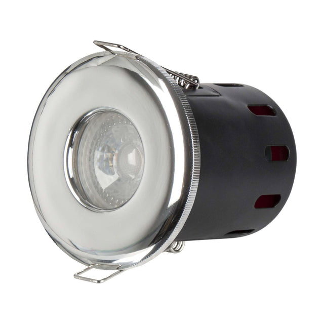 Fire Rated IP65 Fixed Downlight - Chrome