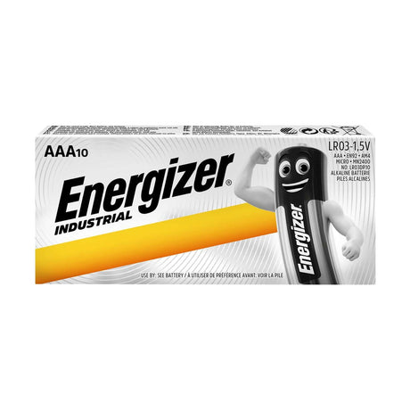 Energizer Industrial AAA Batteries (LR03) - 10 Pack retail pack