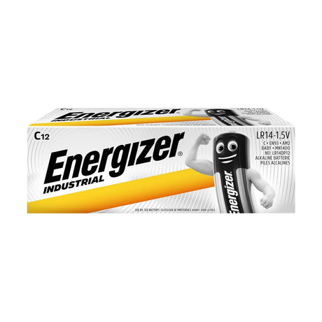 Energizer Industrial C LR14 Alkaline Batteries (12 Pack)