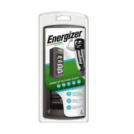 Energizer Universal Battery Charger - AA, AAA, C, D & 9V retail pack