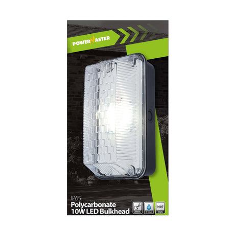 12W LED IP65 Polycarbonate Bulkhead - 6,500K (Daylight) retail pack