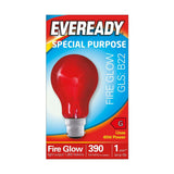 B22 (BC) GLS Bulb 40W 390lm Non-Dimmable - Fire Glow Red 1,950K retail pack