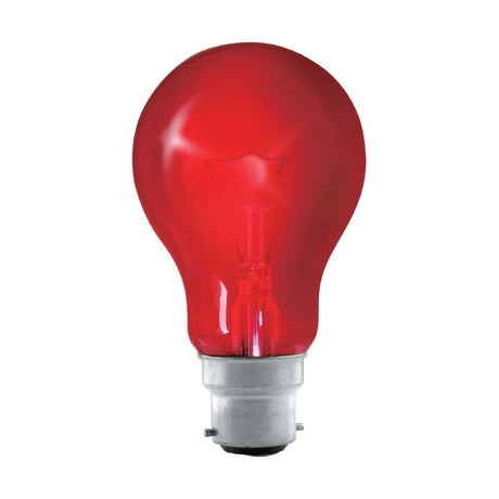 B22 (BC) GLS Bulb 40W 390lm Non-Dimmable - Fire Glow Red 1,950K