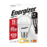 E27 (ES) LED GLS Bulb 4.9W 470lm Non-Dimmable - Warm White 2700K