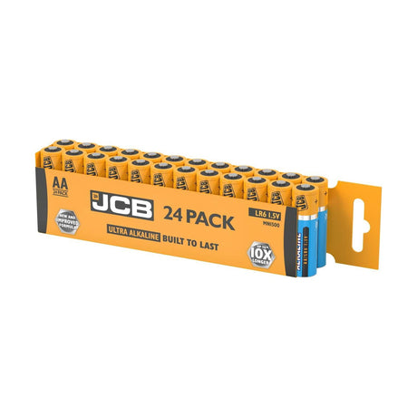 JCB Ultra Alkaline AA Batteries (LR6) - 24 Pack retail pack