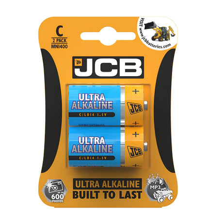 JCB C Size Ultra Alkaline (2 Pack)