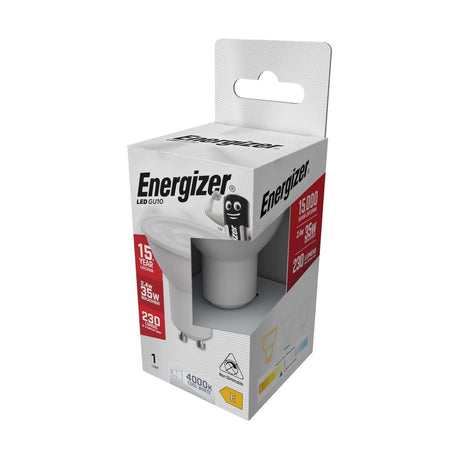 GU10 LED Bulb 2.4W 230lm Non-Dimmable - Cool White 4000K retail pack