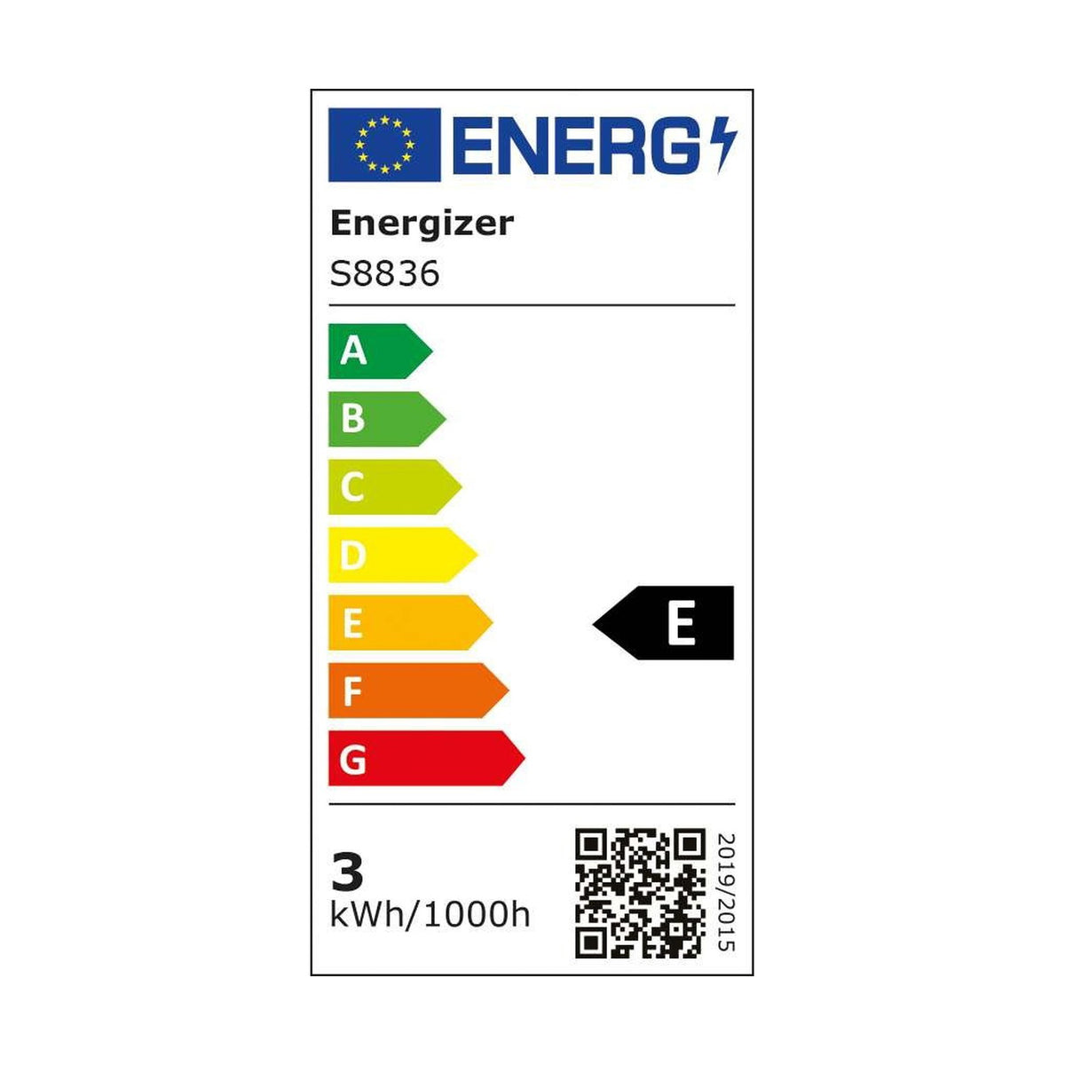 E27 (ES) LED Golf Bulb 2.2W 250lm Non-Dimmable - Warm White 2700K energy label