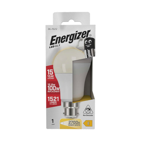 B22 (BC) LED Bulb 12.6W 1521lm Non-Dimmable - Warm White 2700K retail pack
