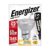 GU10 LED Bulb 3.4W 345lm Non-Dimmable - Warm White 3000K retail pack